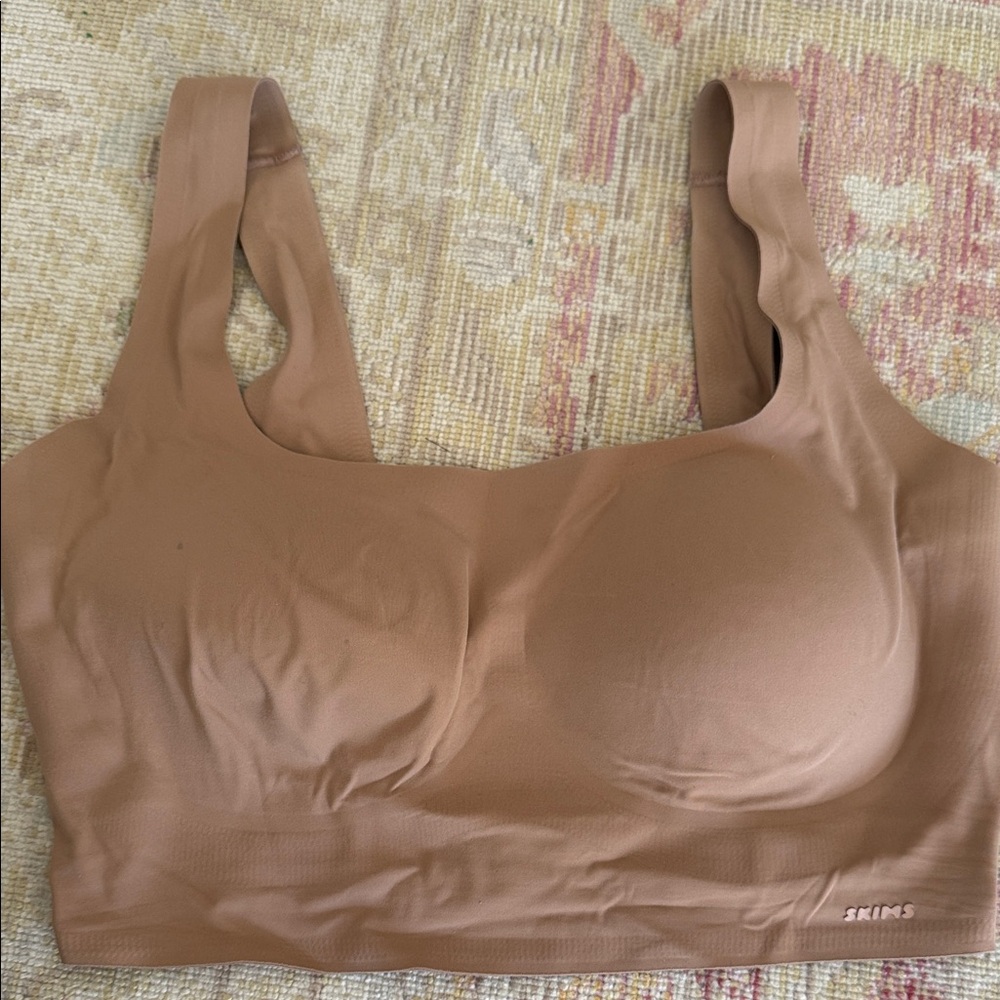 SKIMS Brown Seamless Bra